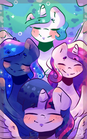 Four princesses of Equestria by CometSparke Four princesses of Equestria by CometSparke