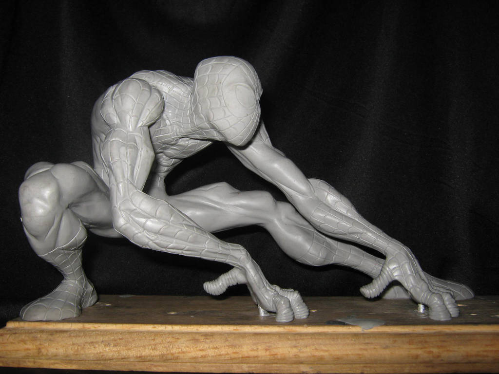 amazing spiderman statue based in ramos style by eskulltor