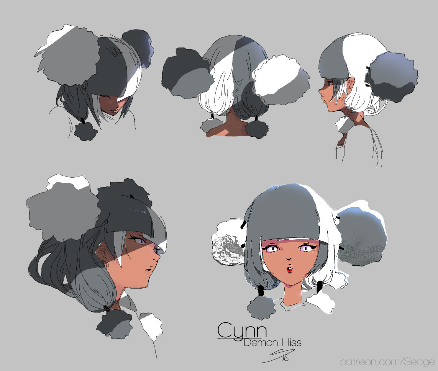 Cynn Character Sheet | Demon Hiss by HowlSeage