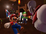 Gmod Tomfoolery-'Papyrus freaks out Mario' by HanakoFairhall
