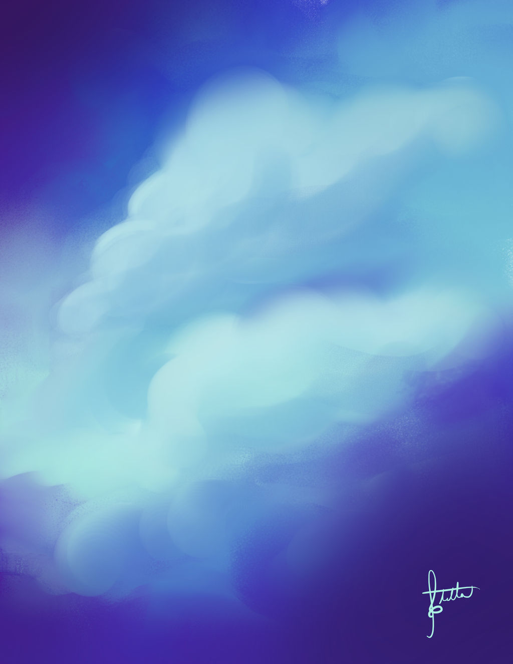 Clouds of Purple by Elvann