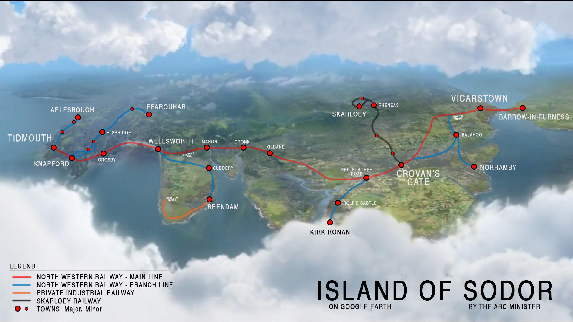 Sodor Island Map