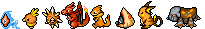 Orange Pokemon Sprite Divider by Sweet-Fizz Orange Pokemon Sprite Divider by Sweet-Fizz