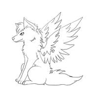 Free Chibi Wolf Lineart by LupusSilvae on DeviantArt
