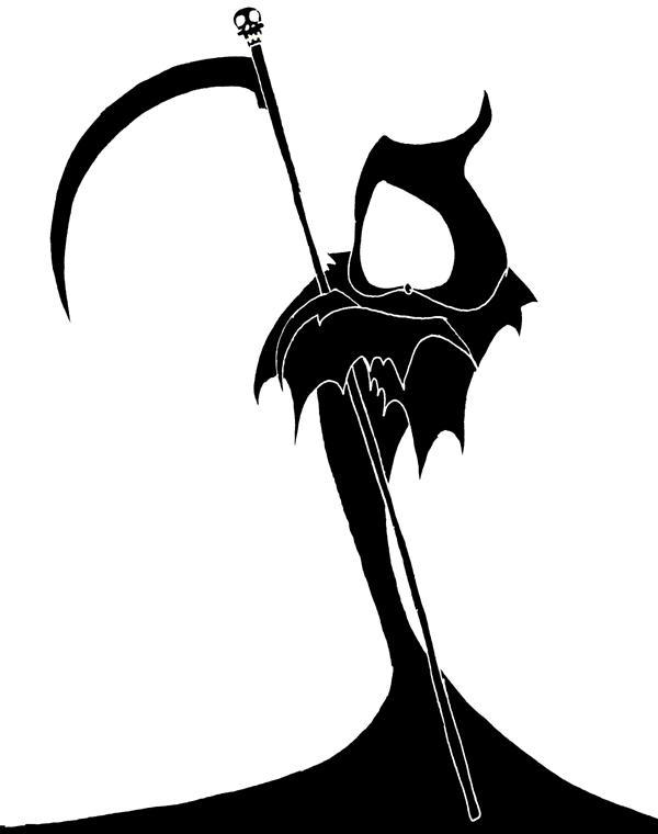 anime grim reaper sihlouette anime grim reaper sihlouette