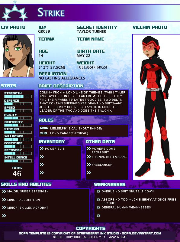 SGPA: Strike Profile by AmayahimeDoodles