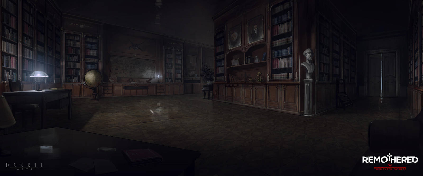 REMOTHERED: Tormented Fathers - Library (Concept) by Chris-Darril