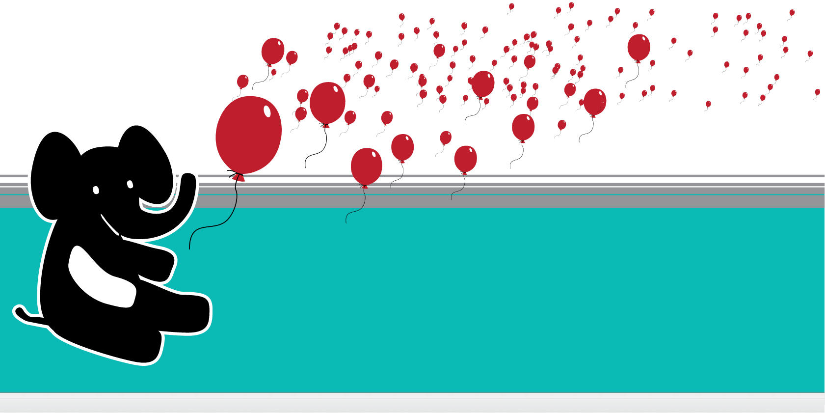 Elephant and Baloons for Baby by ChadJackson