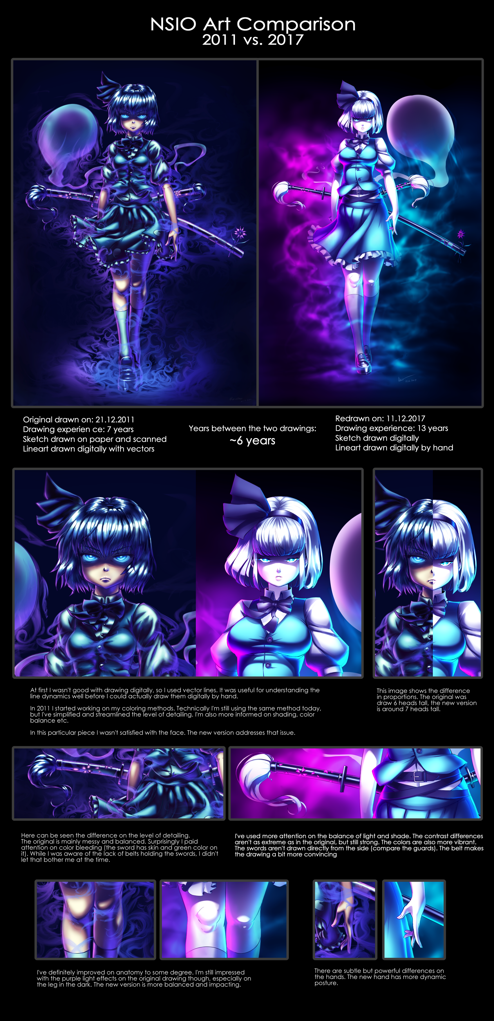 Nsio Art Comparison: 2011 vs. 2017 by Nsio