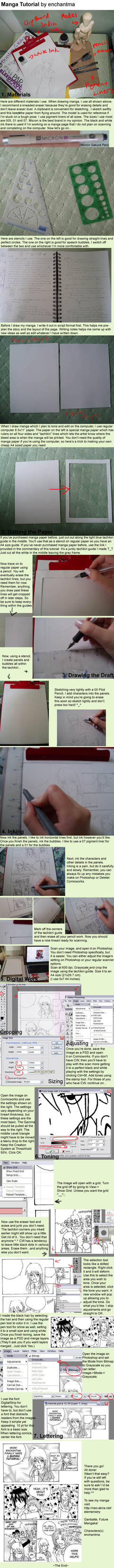 Manga-Making Tutorial by enchantma