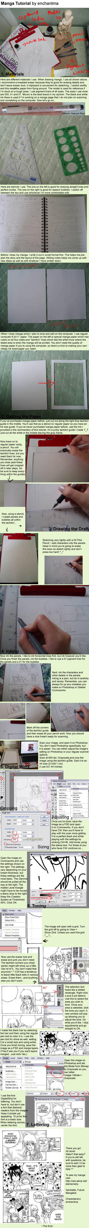 Manga-Making Tutorial by enchantma