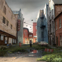 Zombie Alley by stayinwonderland
