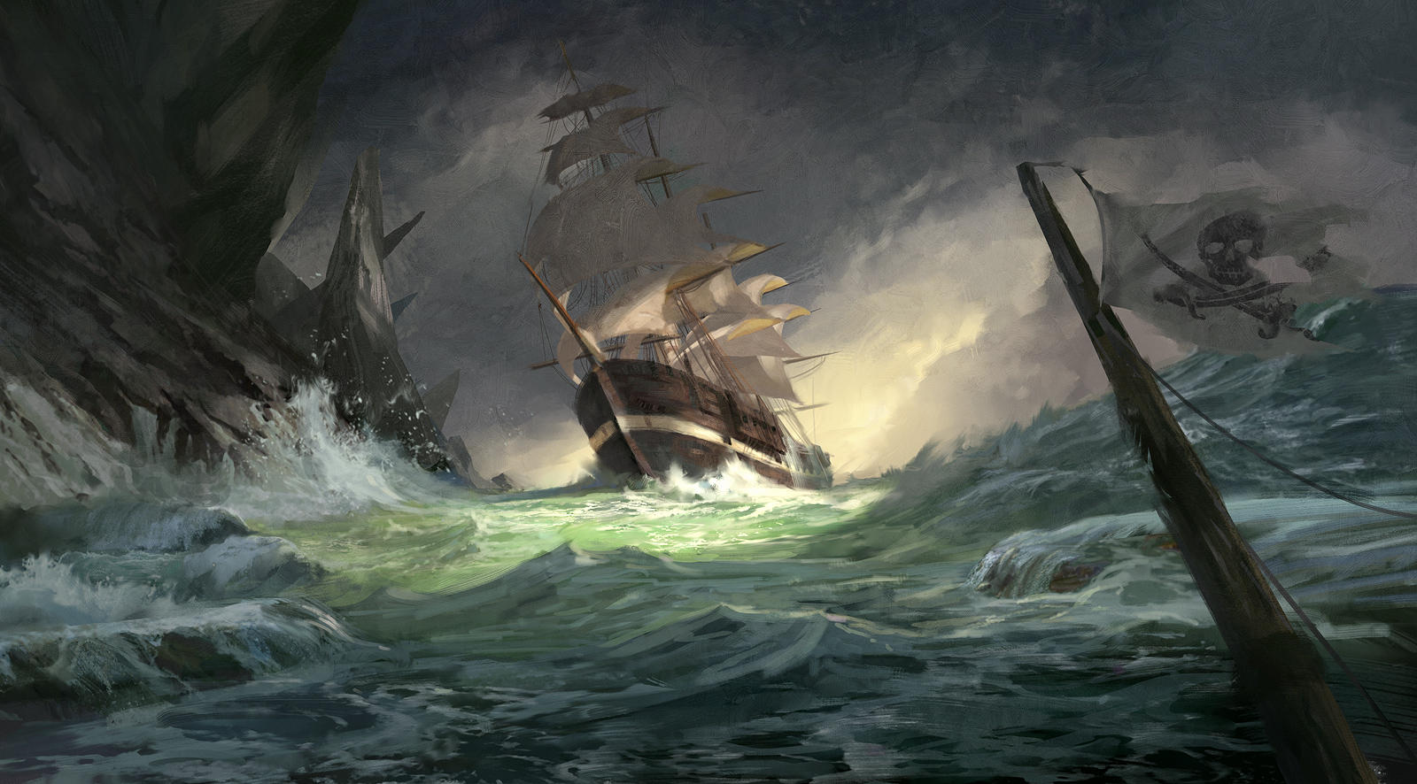 Ship in a Storm by stayinwonderland on DeviantArt