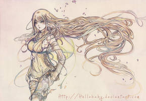 Long Hair Lady by Hellobaby