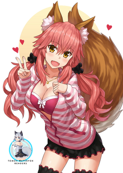Caster fate extra fate grand order render by Tomoe-Waterfox