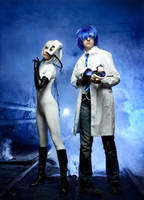 Wheatley and GLaDOS cosplay Portal 2 by Tenori-Tiger