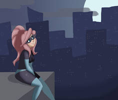 Peahen Rooftop by Yuuufa