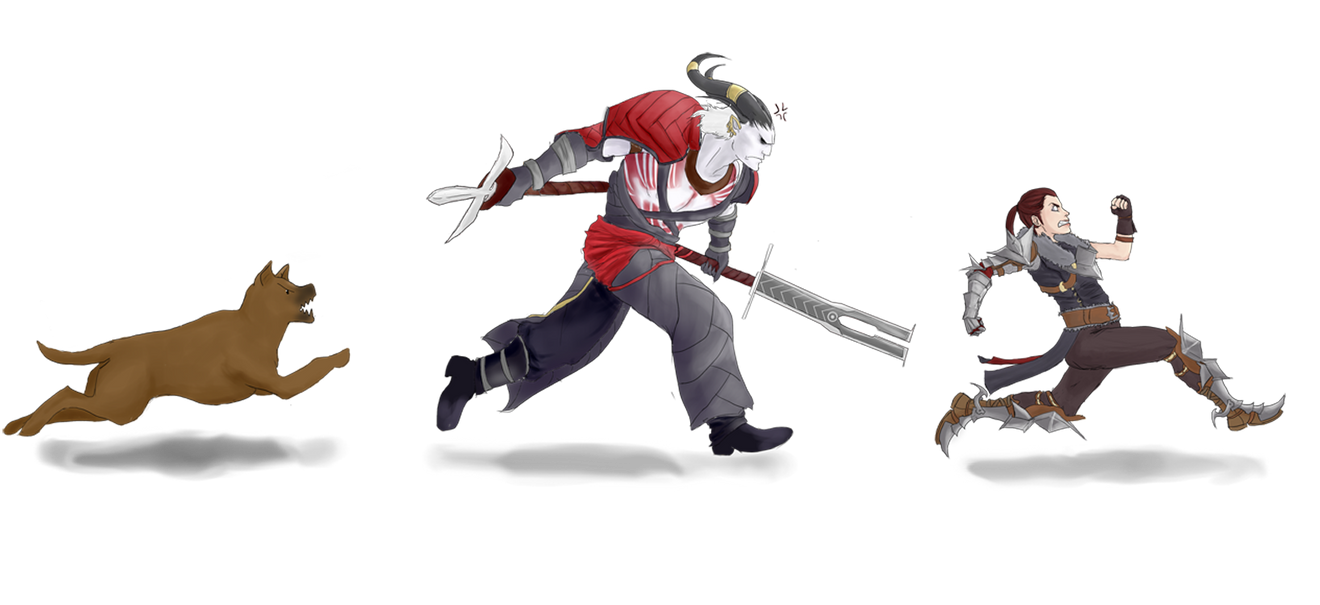 Epic Battle DA2 SPOILZ by RamenWarrior