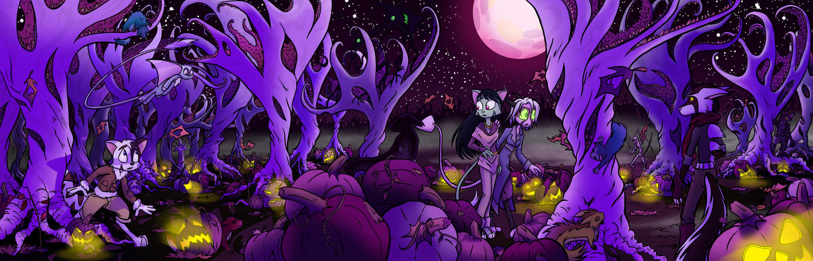 DK: Purple Forest by byakurai1313