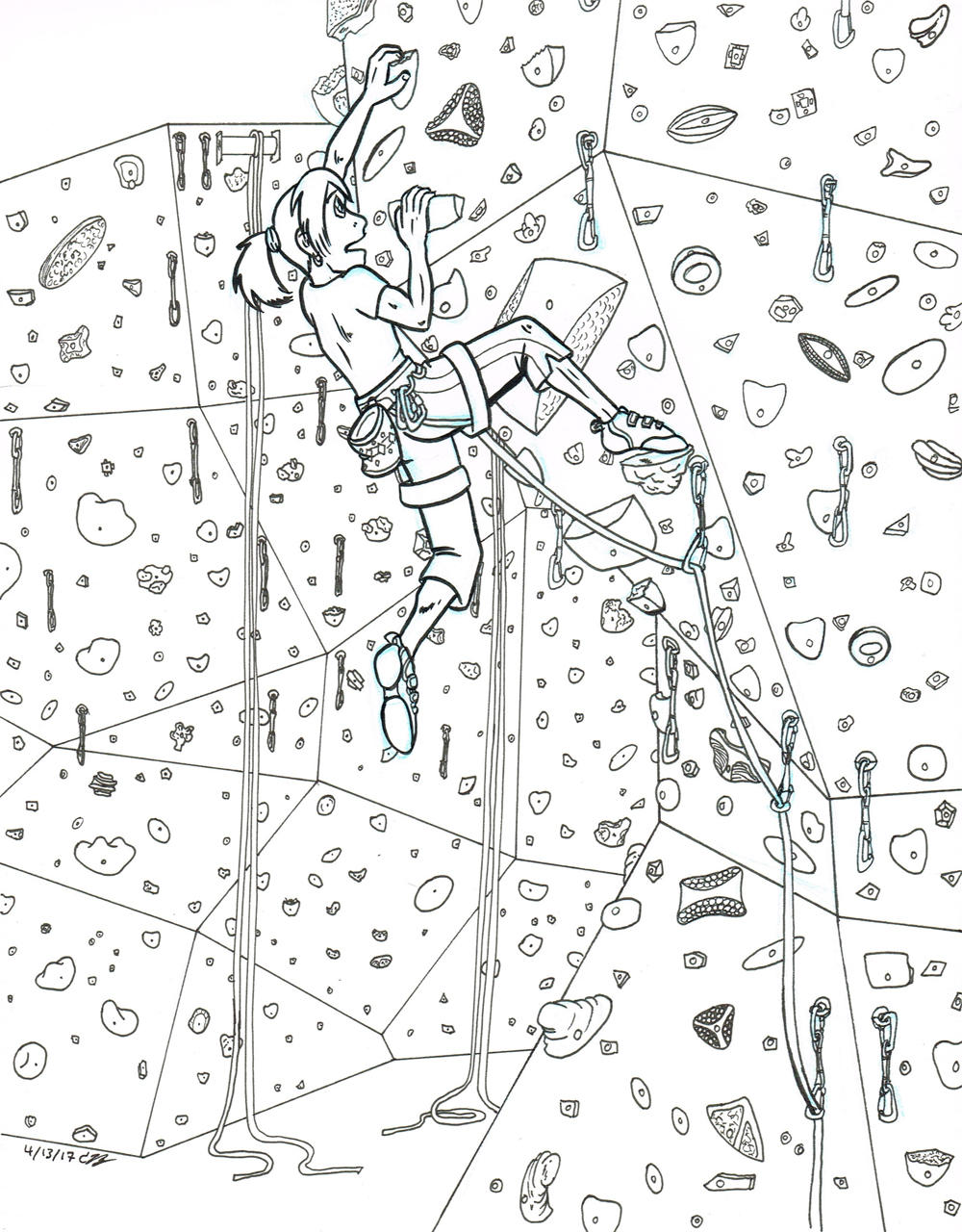 Climbing WIP by byakurai1313