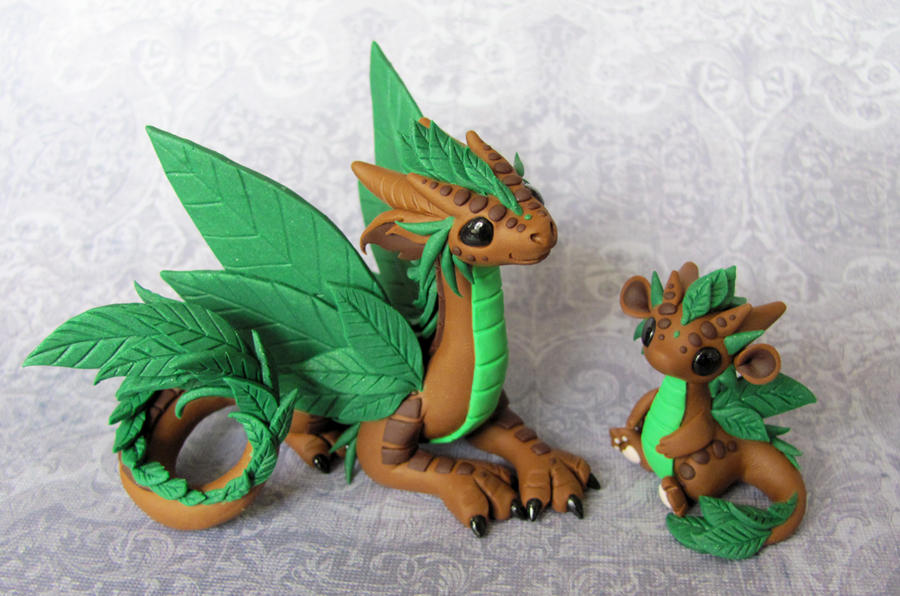 Leaf Dragons by DragonsAndBeasties