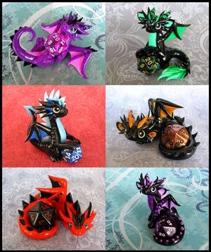 Dice Dragons by DragonsAndBeasties Dice Dragons by DragonsAndBeasties