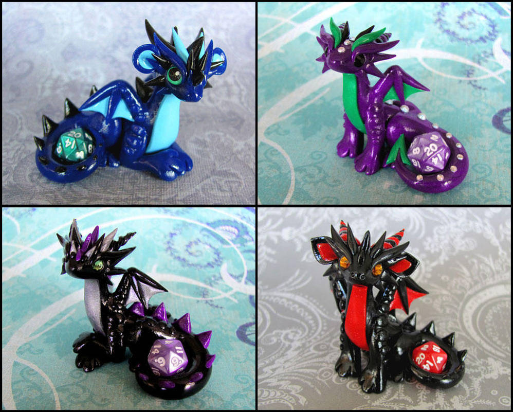 Mini Dice Dragons by DragonsAndBeasties Mini Dice Dragons by DragonsAndBeasties