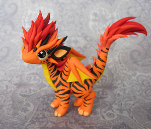 Tiger-Striped Dragon by DragonsAndBeasties Tiger-Striped Dragon by DragonsAndBeasties