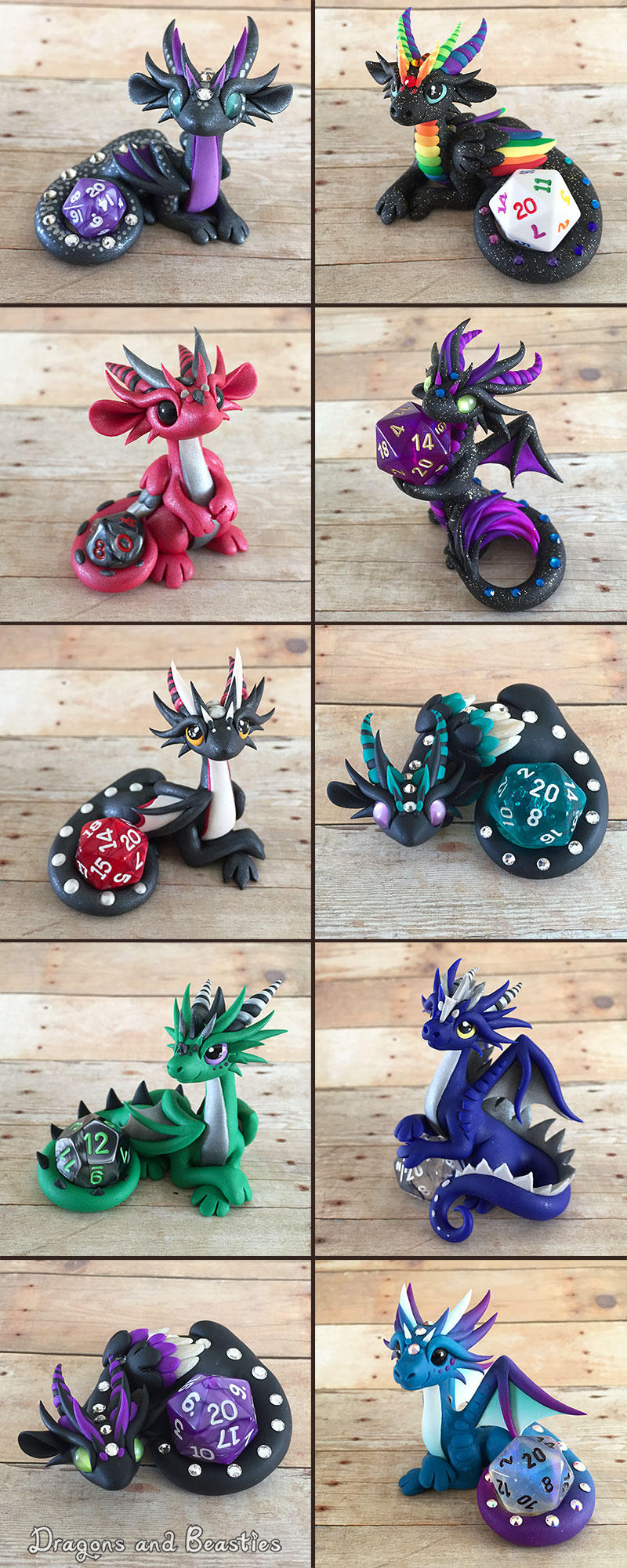 Dice Dragon Sale April 10th by DragonsAndBeasties