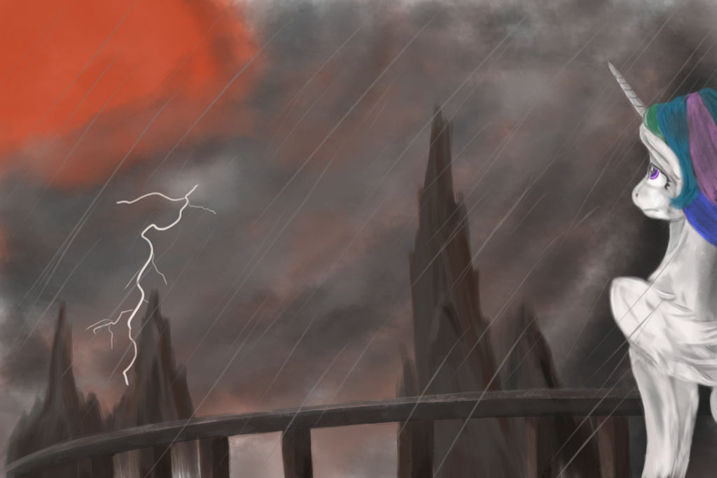Clouds Over Canterlot by Rainb0wDashie