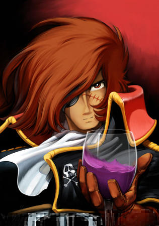 My hero Captain Harlock by Tcosma