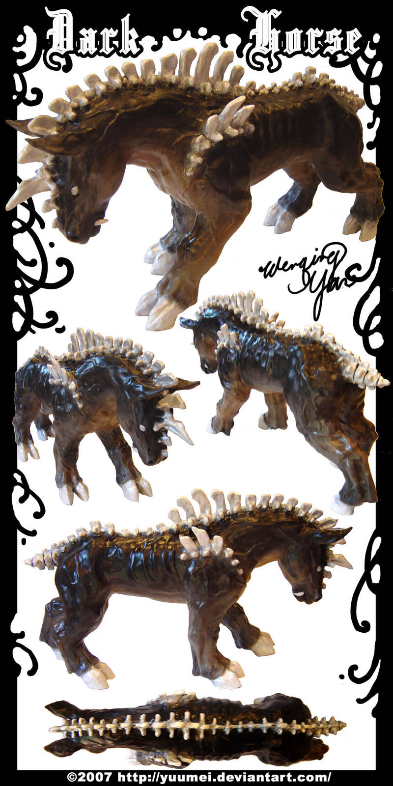 Dark Horse Sculpture by yuumei