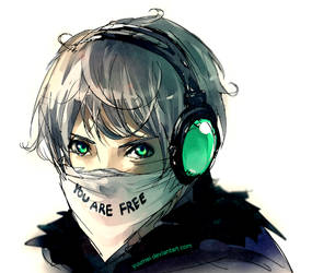 Fisheye Placebo: You Are Free by yuumei