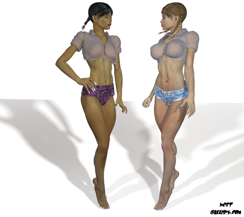 Anja meet Gena now FIGHT ! by westcat