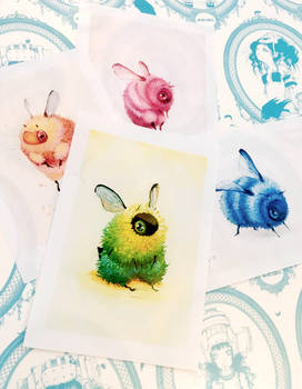 New Fuzzy Bees by camilladerrico