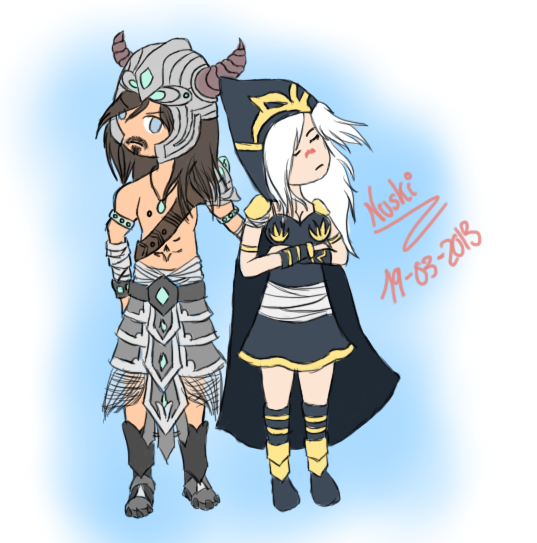 Queen Ashe And King Tryhardamere By Postdramatic On Deviantart Kari