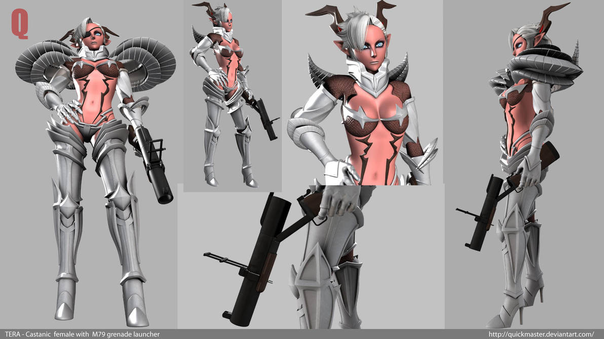 TERA Castanic with M79 more by QUICKMASTER on DeviantArt