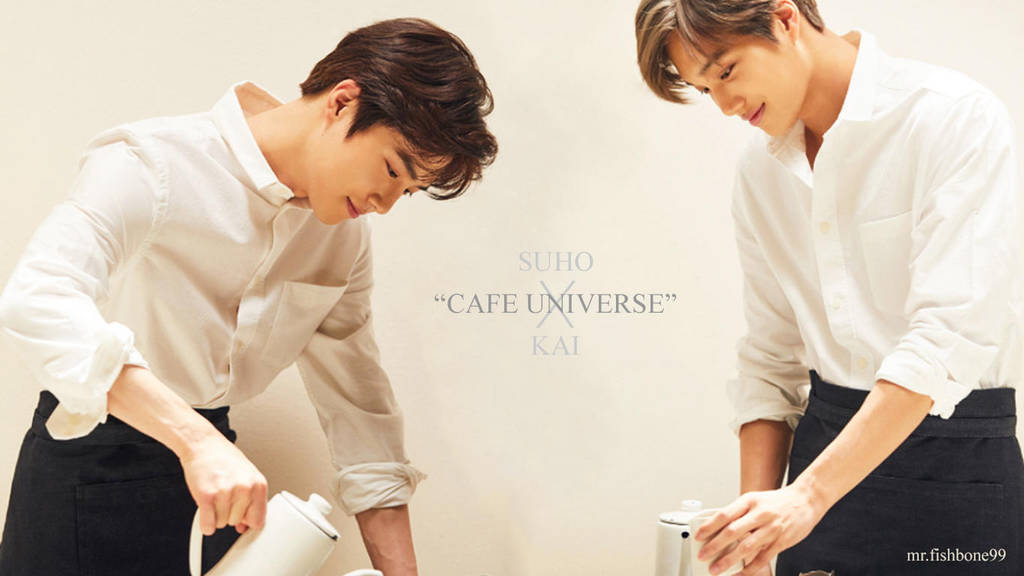 Kai X Suho Exo Cafe Universe Wallpaper By Mrfishbone99 On Deviantart