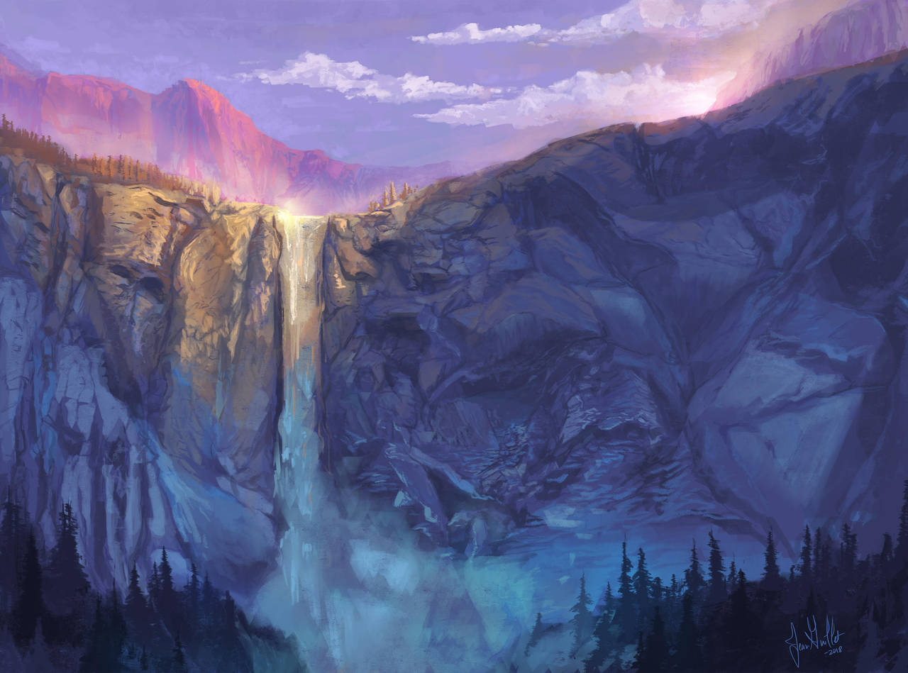 Bridalveil Fall 2 by chateaugrief