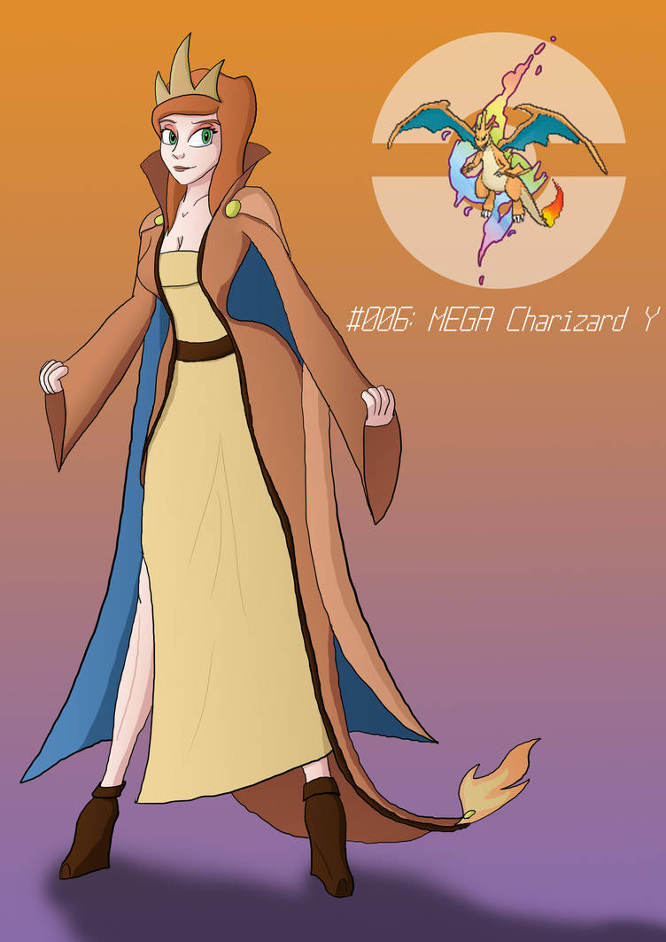 Pokegirls: 006 - MEGA Charizard Y by SilverCrab on DeviantArt