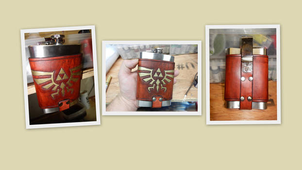Legend of Zelda Flask Belt carrier by deadlanceSteamworks