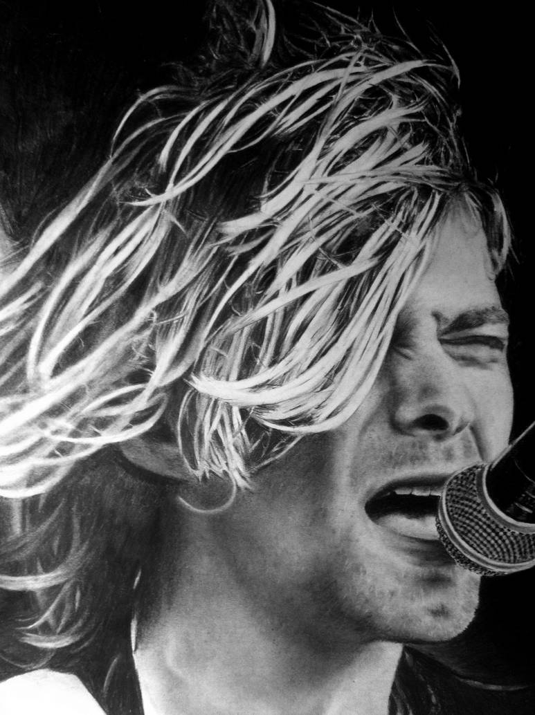 Kurt cobain drawing FINISHED closeup by CalebSlabzzzGraham on DeviantArt