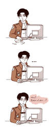 Levi Discovers Yaoi by VictorySoup