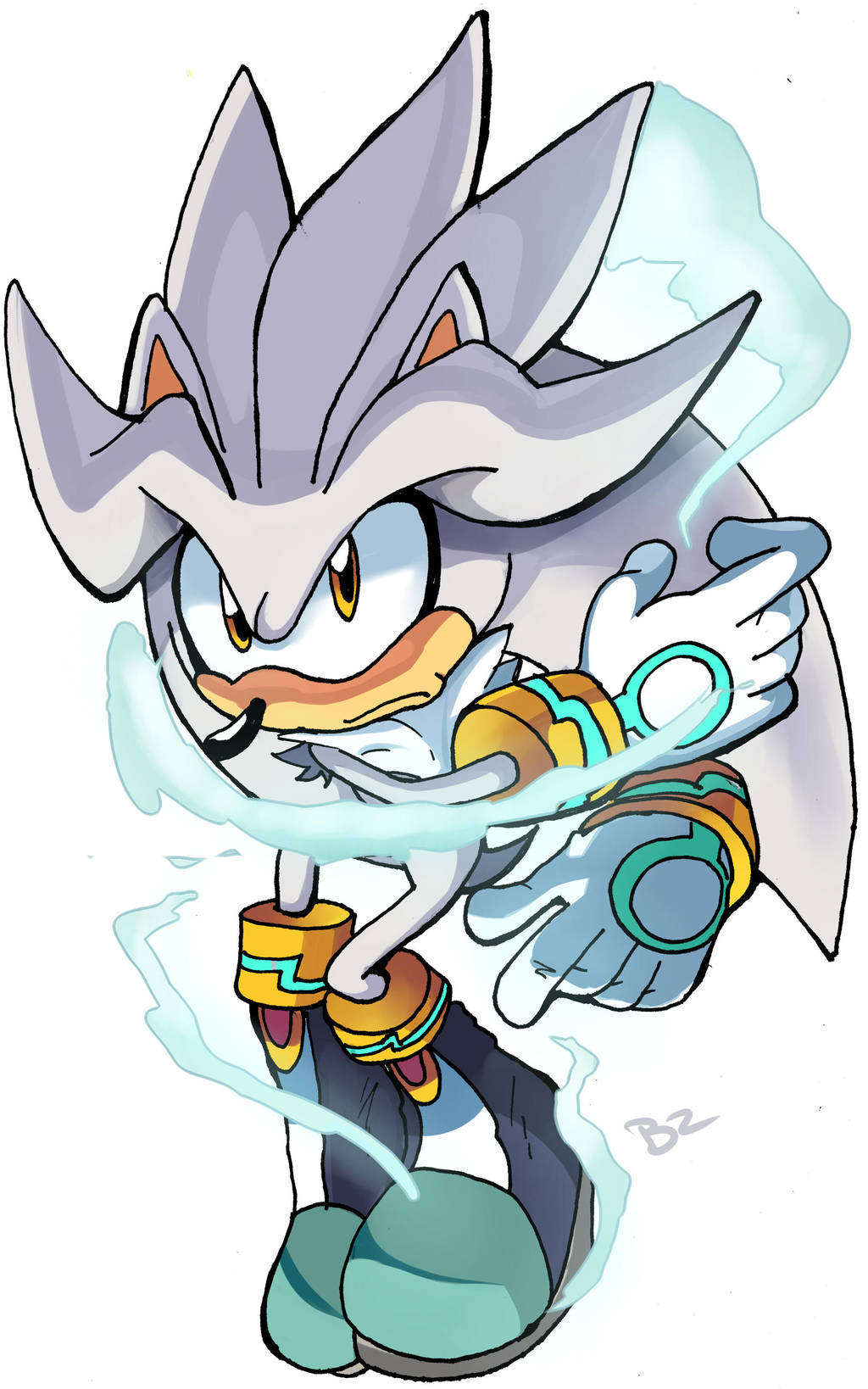 Silver the hedgehog by Omiza-Zu on DeviantArt