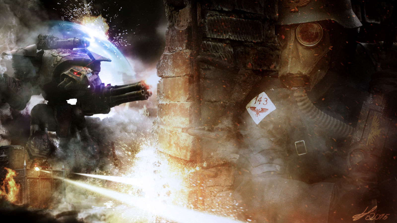 warhammer 40k - In the Face of Doom by ARKURION
