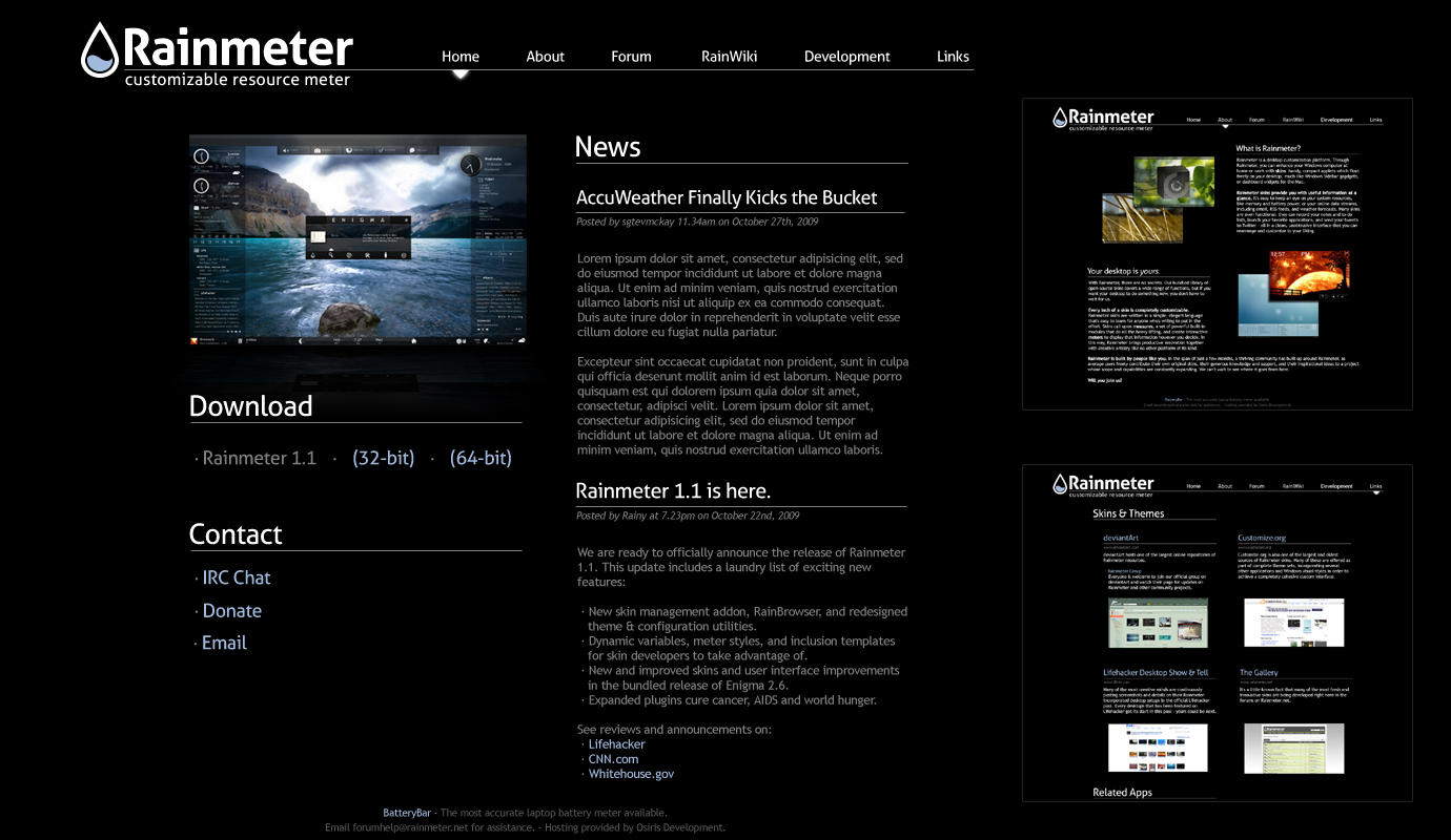 Rainmeter.net by Kaelri