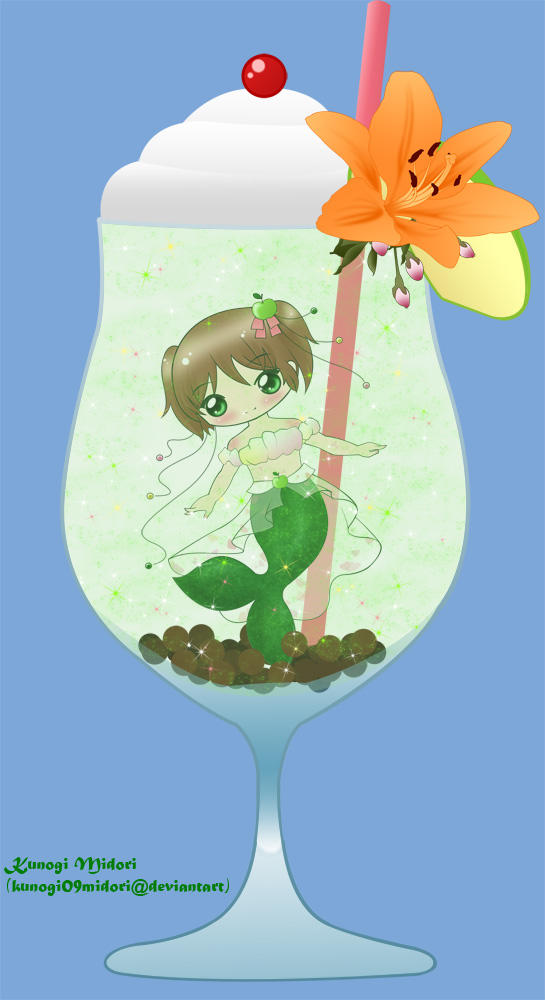 Green Apple Soda Bubble Tea by kunogi09midori