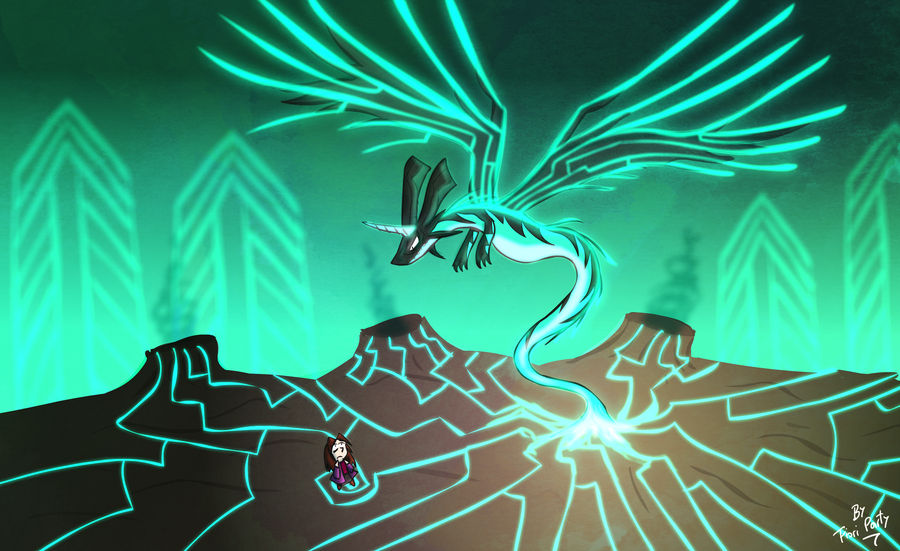 Universe bending dragon by fiori-party