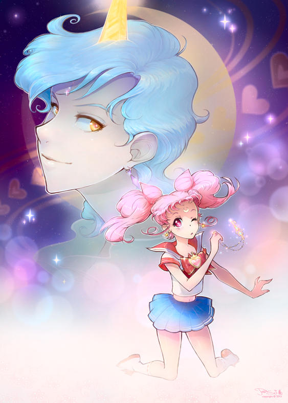 Chibiusa and Helios by Channel-Square