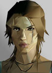 Tomb Raider Polygonal Portirait by TheFloorHugger